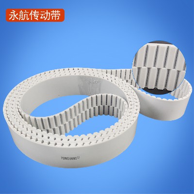 SAT10单面错齿PU同步带 锂电测厚仪自导向防跑偏钢丝芯齿形带定制
